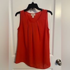Orange Loft Sleeveless Top
